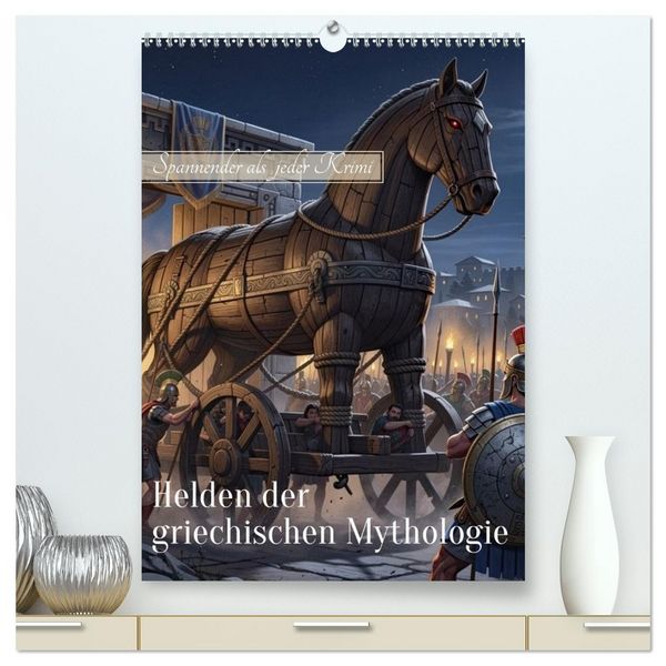 Produktbild: Helden der griechischen Mythologie (hochwertiger Premium Wandkalender 2027 DIN A2 hoch), Kunstdruck in Hochglanz