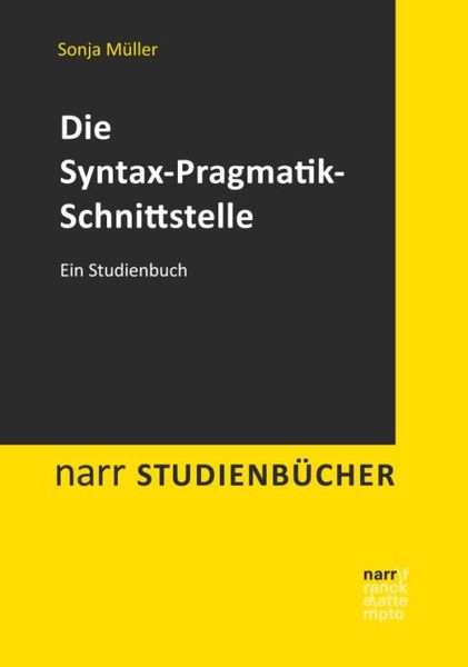 Produktbild: Die Syntax-Pragmatik-Schnittstelle