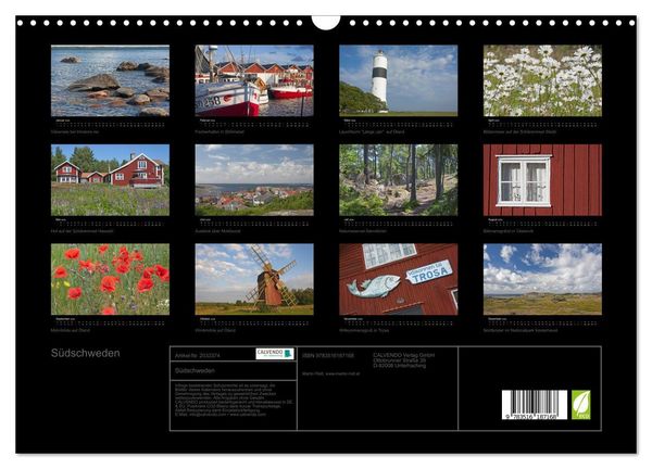 Produktbild: S&uuml;dschweden (Wandkalender 2026 DIN A3 quer), CALVENDO Monatskalender