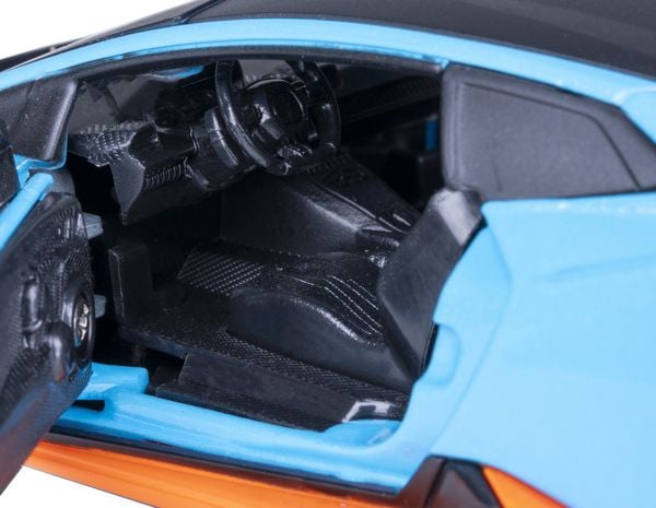 Produktbild: Lamborghini Hurac&aacute;n STO Diecast 1:32 blau inkl. Knopfzellen