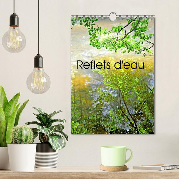 Produktbild: Reflets d'eau (Calendrier mural 2026 DIN A4 horizontal), CALVENDO calendrier mensuel