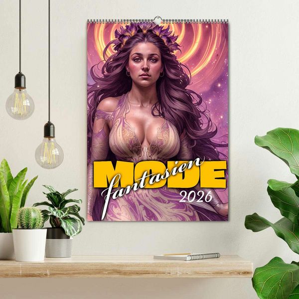 Produktbild: Modefantasien (Wandkalender 2026 DIN A2 hoch), CALVENDO Monatskalender