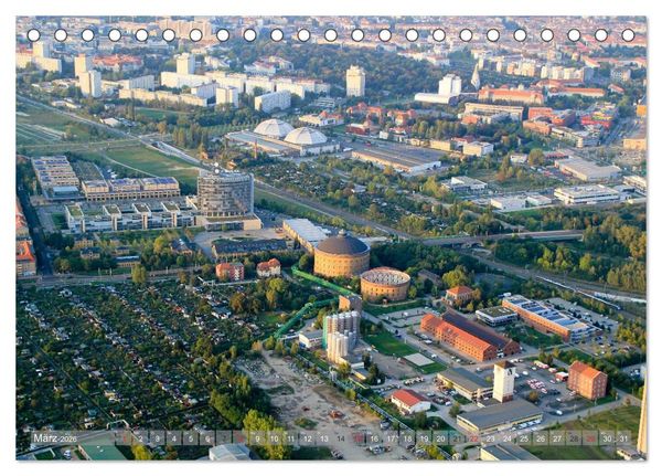 Produktbild: &Uuml;ber den D&auml;chern von Leipzig (Tischkalender 2026 DIN A5 quer), CALVENDO Monatskalender