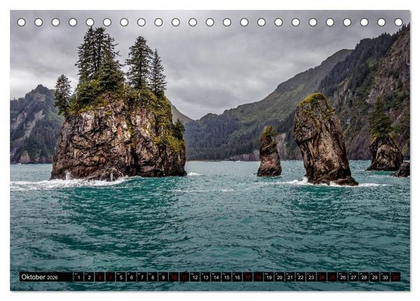 Produktbild: Alaska - Farben und Licht (Tischkalender 2026 DIN A5 quer), CALVENDO Monatskalender