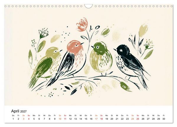 Produktbild: Ein Jahr in sanften Farben (Wandkalender 2027 DIN A3 quer), CALVENDO Monatskalender