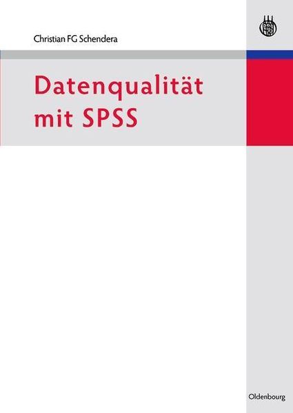 Produktbild: Datenqualit&auml;t mit SPSS