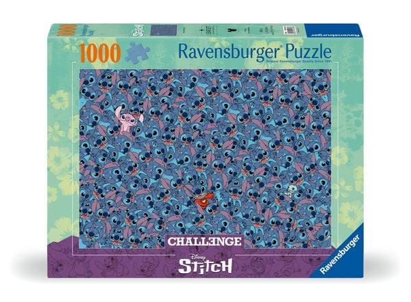 Ravensburger 12001265 - Disney Stitch Challenge, Puzzle, 1000 Teile