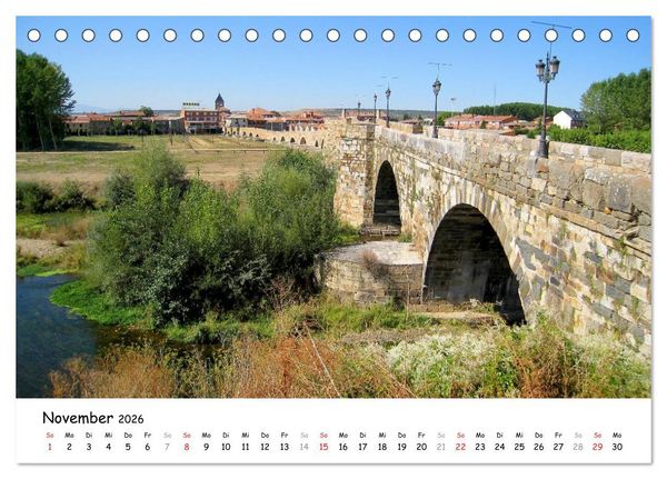 Produktbild: Jakobsweg - Camino Frances (Tischkalender 2026 DIN A5 quer), CALVENDO Monatskalender