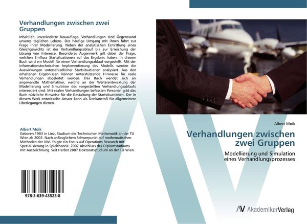 Produktbild: Verhandlungen zwischen zwei Gruppen