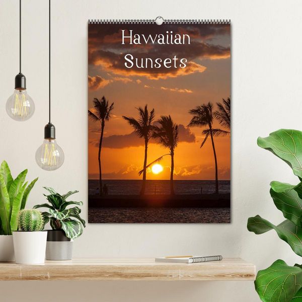 Produktbild: Hawaiian Sunsets (Wandkalender 2026 DIN A2 hoch), CALVENDO Monatskalender