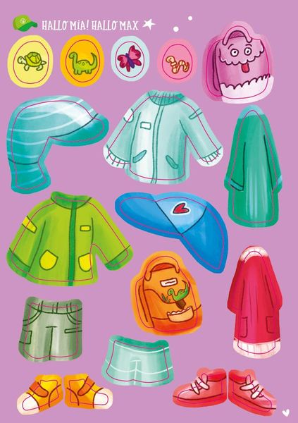 Produktbild: Mein kleines Sticker-Anziehbuch. Im Kindergarten