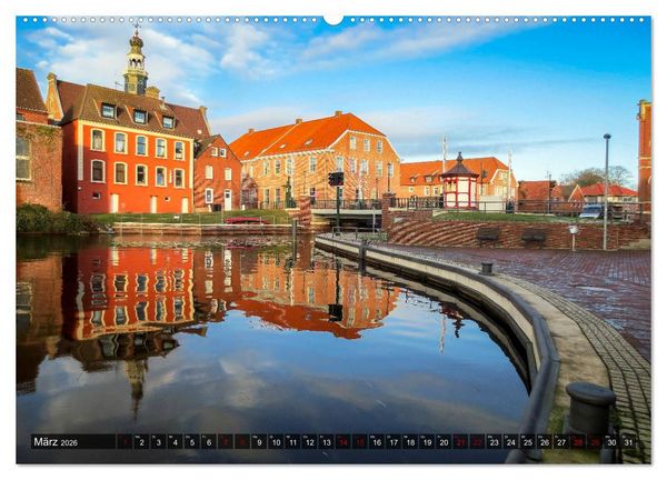 Produktbild: EMDEN, Seehafenstadt in Ostfriesland (Wandkalender 2026 DIN A2 quer), CALVENDO Monatskalender