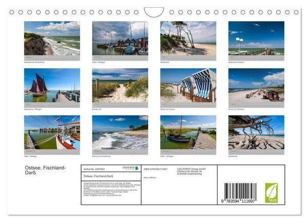 Produktbild: Ostsee, Fischland-Dar&szlig; (Wandkalender 2027 DIN A4 quer), CALVENDO Monatskalender