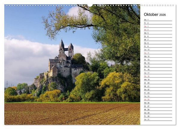 Produktbild: Die Lahn - Zauberhafte Orte rund um Limburg (hochwertiger Premium Wandkalender 2026 DIN A2 quer), Kunstdruck in Hochglanz