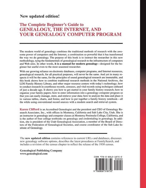 Produktbild: Complete Beginner's Guide to Genealogy, the Internet, and Your Genealogy Computer Program. Updated Edition (Updated)