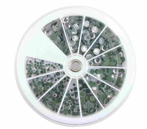 Produktbild: PEBARO 0259-11 - 1.728 Strass-Steine, kristall, 4 Gr&ouml;&szlig;en, (f&uuml;r Pebaro-Strasskolben Piker P2-P5)