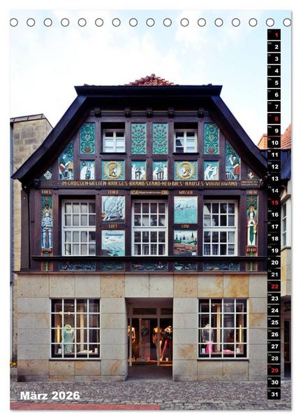 Produktbild: Osnabr&uuml;ck Fassade (Tischkalender 2026 DIN A5 hoch), CALVENDO Monatskalender