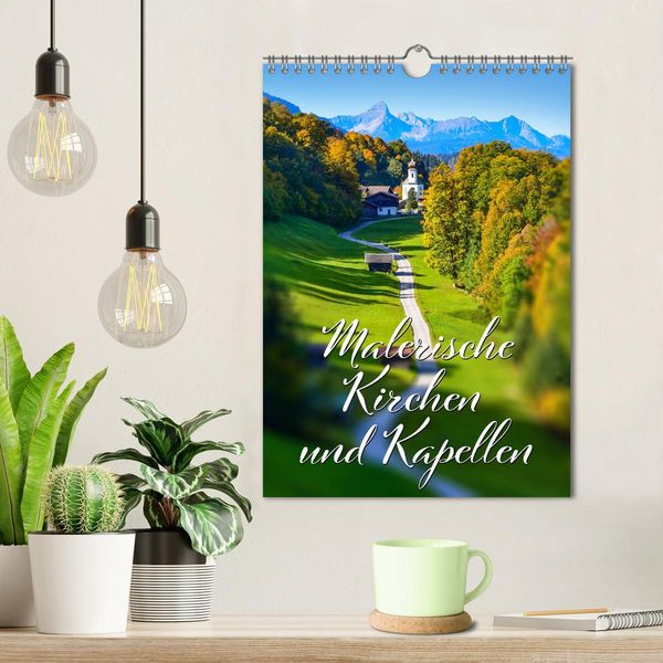 Produktbild: Malerische Kirchen und Kapellen (Wandkalender 2026 DIN A4 hoch), CALVENDO Monatskalender