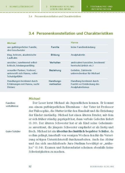 Produktbild: Der Vorleser von Bernhard Schlink