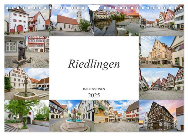 Riedlingen Impressionen (Wandkalender 2025 DIN A4 quer), CALVENDO Monatskalender