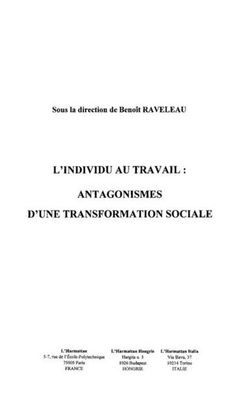 Produktbild: Individu au travail l'