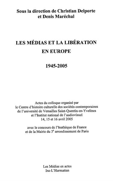 Produktbild: Medias et la liberation en europe 1945-2