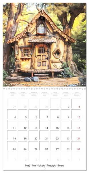 Produktbild: Enchanted Cabins (Wall Calendar 2026 12 &times; 12 Inch) CALVENDO 12 Month Wall Calendar