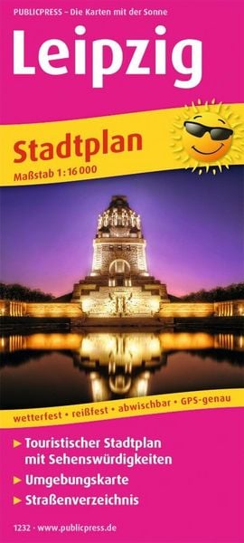 Produktbild: Publicpress Stadtplan Leipzig 1:16.000