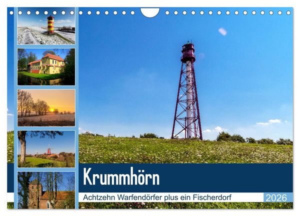 Produktbild: KRUMMH&Ouml;RN Achtzehn Warfend&ouml;rfer plus ein Fischerdorf (Wandkalender 2026 DIN A4 quer), CALVENDO Monatskalender