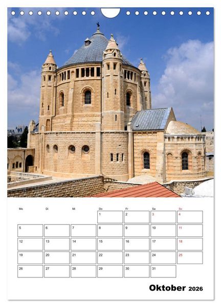 Produktbild: Israel - Der Monatsplaner 2026 (Wandkalender 2026 DIN A4 hoch), CALVENDO Monatskalender