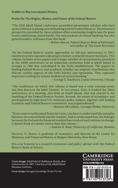 Produktbild: The Origins, History, and Future of the Federal Reserve