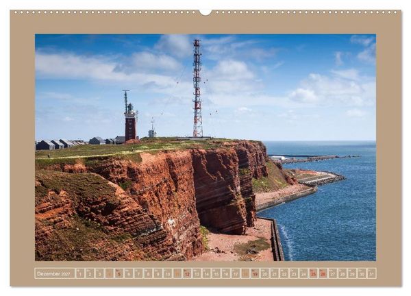 Produktbild: Helgoland,Deutschlands rote Felsen (Wandkalender 2027 DIN A2 quer), CALVENDO Monatskalender