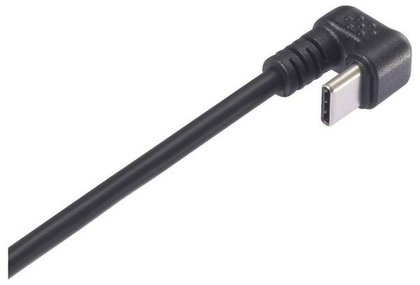 Produktbild: Renkforce USB-C&reg; Adapterkabel abgewinkelt [1x USB-C&reg; Stecker - 1x Klemmanschluss] RF-6443970 30 cm PVC-Mantel