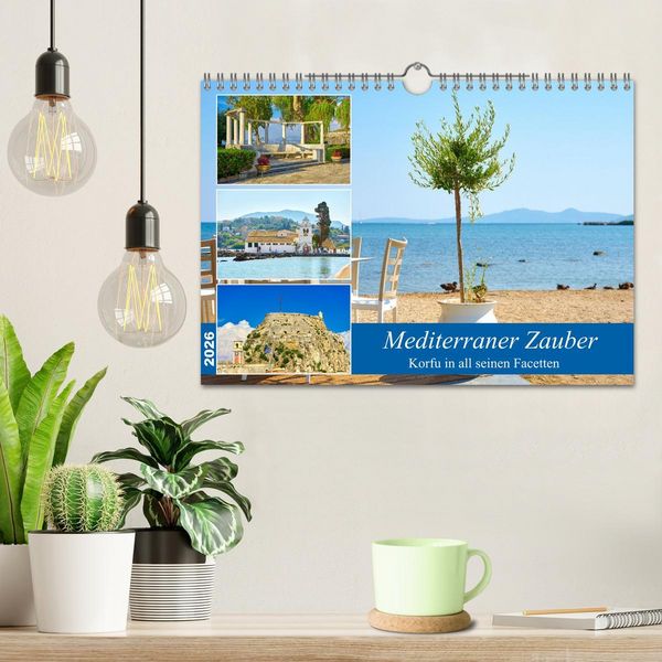 Produktbild: Mediterraner Zauber - Korfu in all seinen Facetten (Wandkalender 2026 DIN A4 quer), CALVENDO Monatskalender