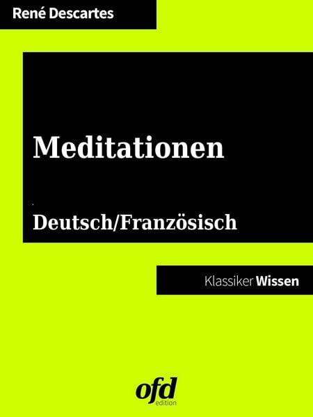 Produktbild: Meditationen - M&eacute;ditations m&eacute;taphysiques