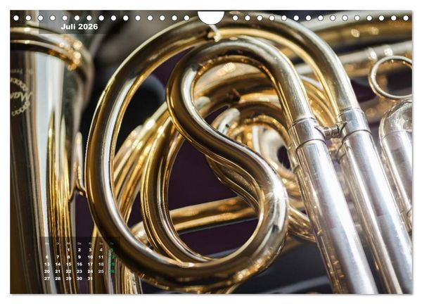 Produktbild: Das Horn, ein herrliches Instrument (Wandkalender 2026 DIN A4 quer), CALVENDO Monatskalender
