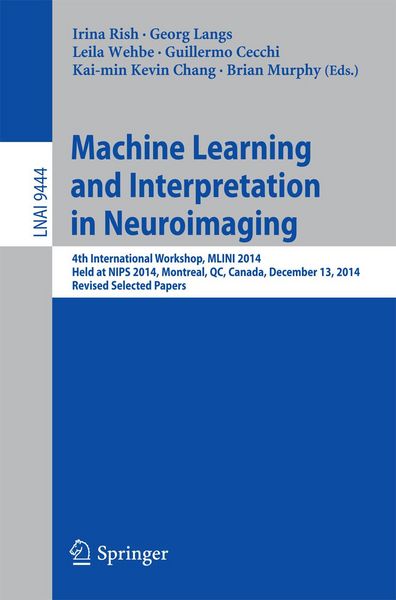 Produktbild: Machine Learning and Interpretation in Neuroimaging