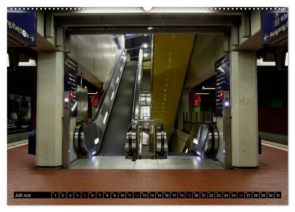 Produktbild: U-Bahn-Stationen Hannover (hochwertiger Premium Wandkalender 2026 DIN A2 quer), Kunstdruck in Hochglanz