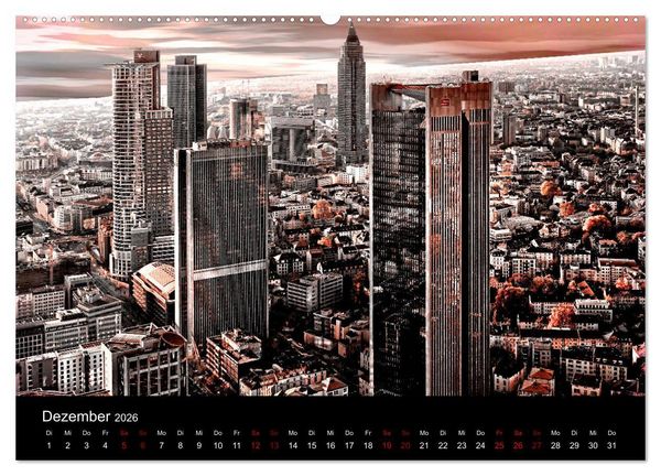 Produktbild: Frankfurt k&uuml;nstlerisch (hochwertiger Premium Wandkalender 2026 DIN A2 quer), Kunstdruck in Hochglanz