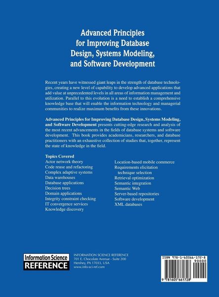 Produktbild: Advanced Principles for Improving Database Design, Systems Modeling, and Software Development