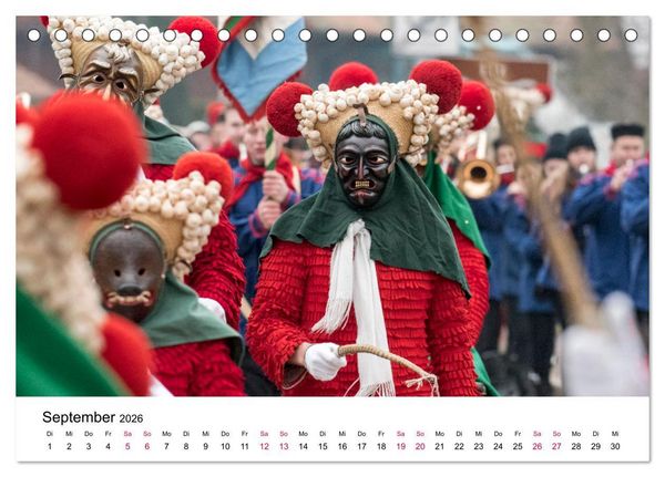 Produktbild: Die Elzacher Fastnacht (Tischkalender 2026 DIN A5 quer), CALVENDO Monatskalender