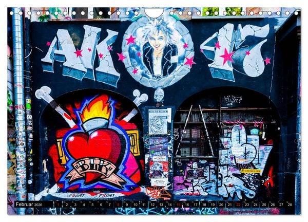 Produktbild: Street art D&uuml;sseldorf Michael Jaster (Wandkalender 2026 DIN A4 quer), CALVENDO Monatskalender