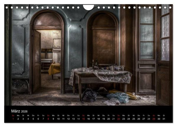 Produktbild: Vergessene und verlassene sch&ouml;ne Orte (Wandkalender 2026 DIN A4 quer), CALVENDO Monatskalender