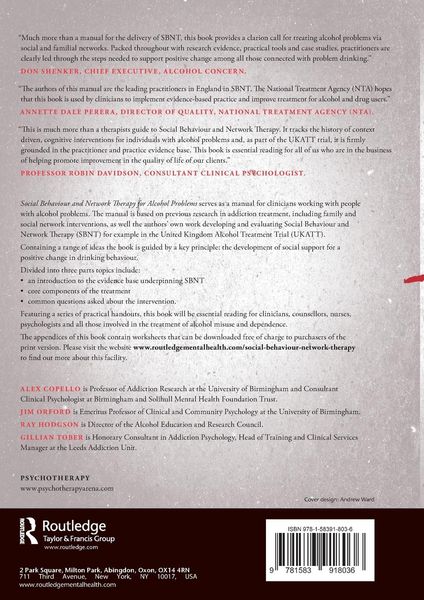 Produktbild: Social Behaviour and Network Therapy for Alcohol Problems