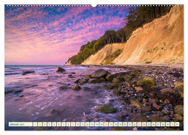 Produktbild: Insel R&uuml;gen - Malerische Kreidek&uuml;ste (hochwertiger Premium Wandkalender 2027 DIN A2 quer), Kunstdruck in Hochglanz
