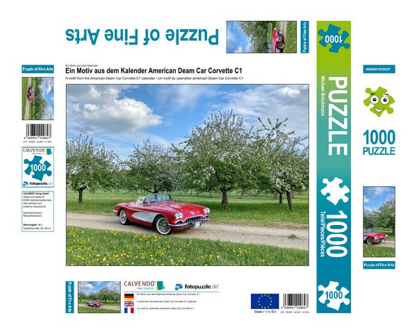 Produktbild: CALVENDO Puzzle Ein Motiv aus dem Kalender American Deam Car Corvette C1 | 1000 Teile Lege-Gr&ouml;&szlig;e 64x48cm Foto-Puzzle f&uuml;r gl&uuml;ckliche Stunden