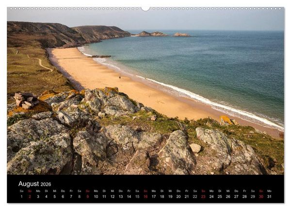 Produktbild: Bretagne entlang der K&uuml;ste (hochwertiger Premium Wandkalender 2026 DIN A2 quer), Kunstdruck in Hochglanz