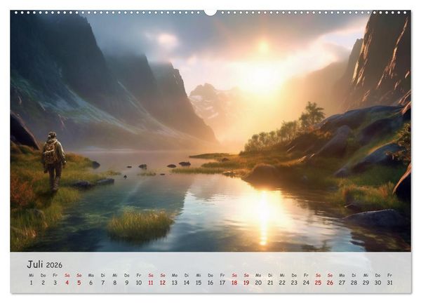 Produktbild: Die Stille des Nordens (Wandkalender 2026 DIN A2 quer), CALVENDO Monatskalender