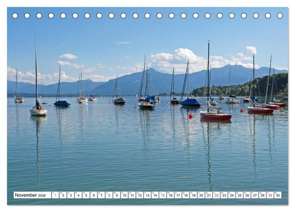 Produktbild: Chiemsee - Sommerferien am bayrischen Meer (Tischkalender 2026 DIN A5 quer), CALVENDO Monatskalender