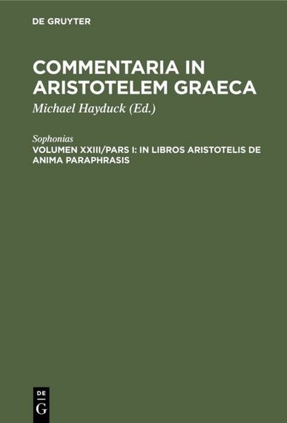 Produktbild: In libros Aristotelis De Anima paraphrasis